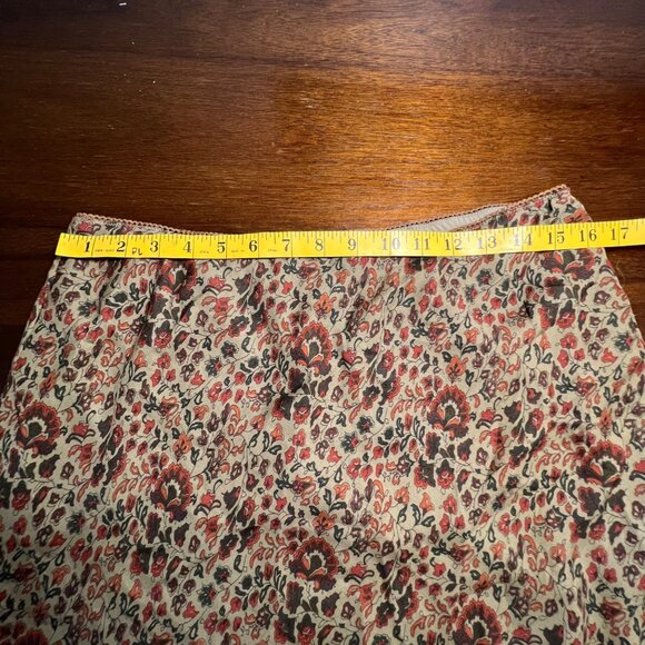 Vintage Sundance Silk Maxi Skirt Nature Boho Fairy Whimsigoth Flowy Size 16 - Picture 7 of 10